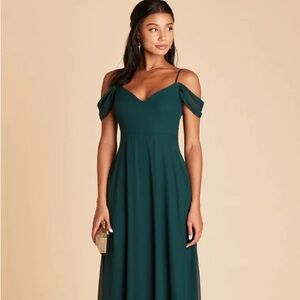 NWT Birdy Grey Devin Convertible Bridesmaid Dress Emerald Green Medium
